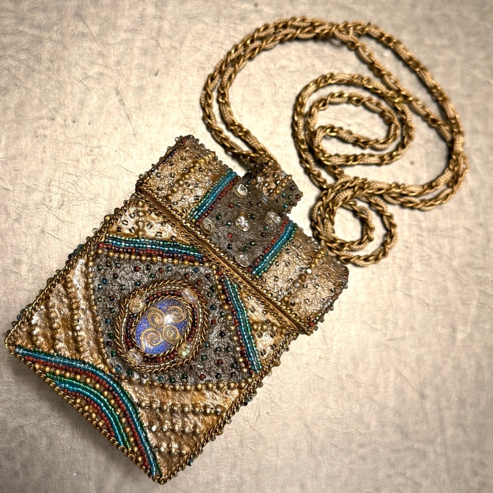 Heavily-Embellished Hardshell Mini Bag